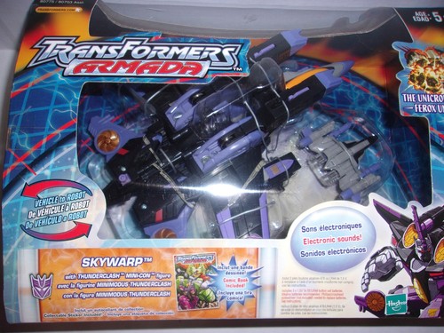 2003 skywarp with thunderclash - skywarp,